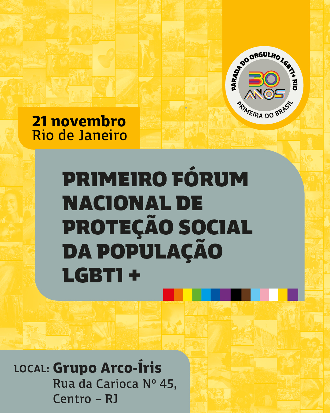 A 30ª Parada LGBTI+ Rio inaugura o 1º Fórum Nacional de Políticas Sociais, unindo MDS e movimento social para enfrentar fome, violência e exclusão da população LGBTI+.